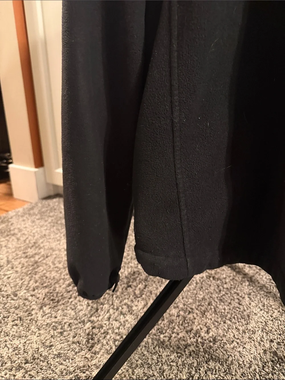 The North Face Men’s Black Full Zip Fleece Jacket Medium
